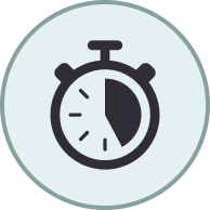 icone pour les avantages de notre solution de gain de temps